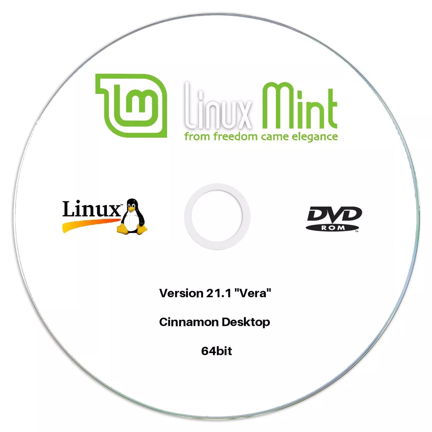 Linux Mint 21.1 "Vera" Cinnamon 64bit Edition DVD