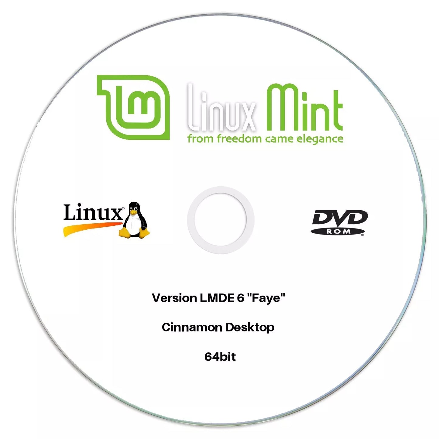 Linux Mint LMDE 6 "Faye" Cinnamon 64bit Edition DVD