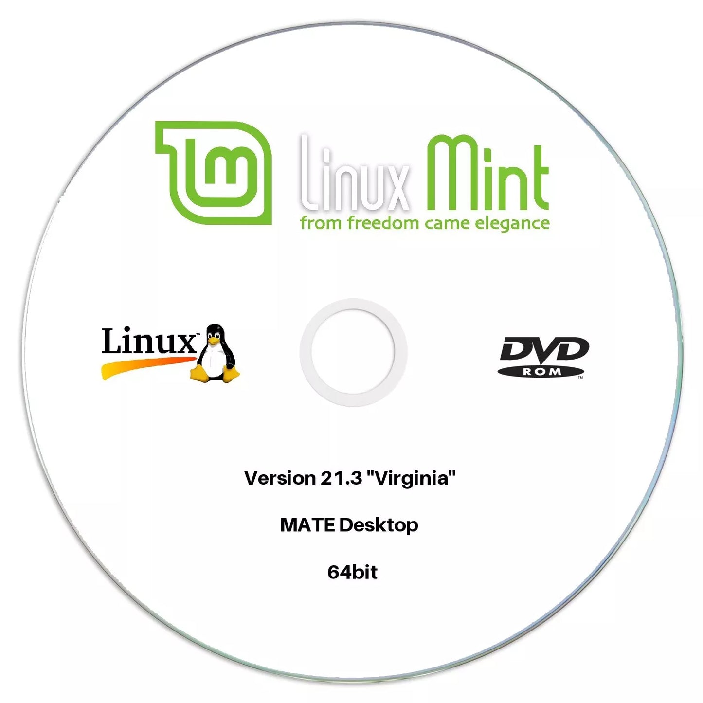 Linux Mint 21.3 "Virginia" MATE 64bit Edition DVD